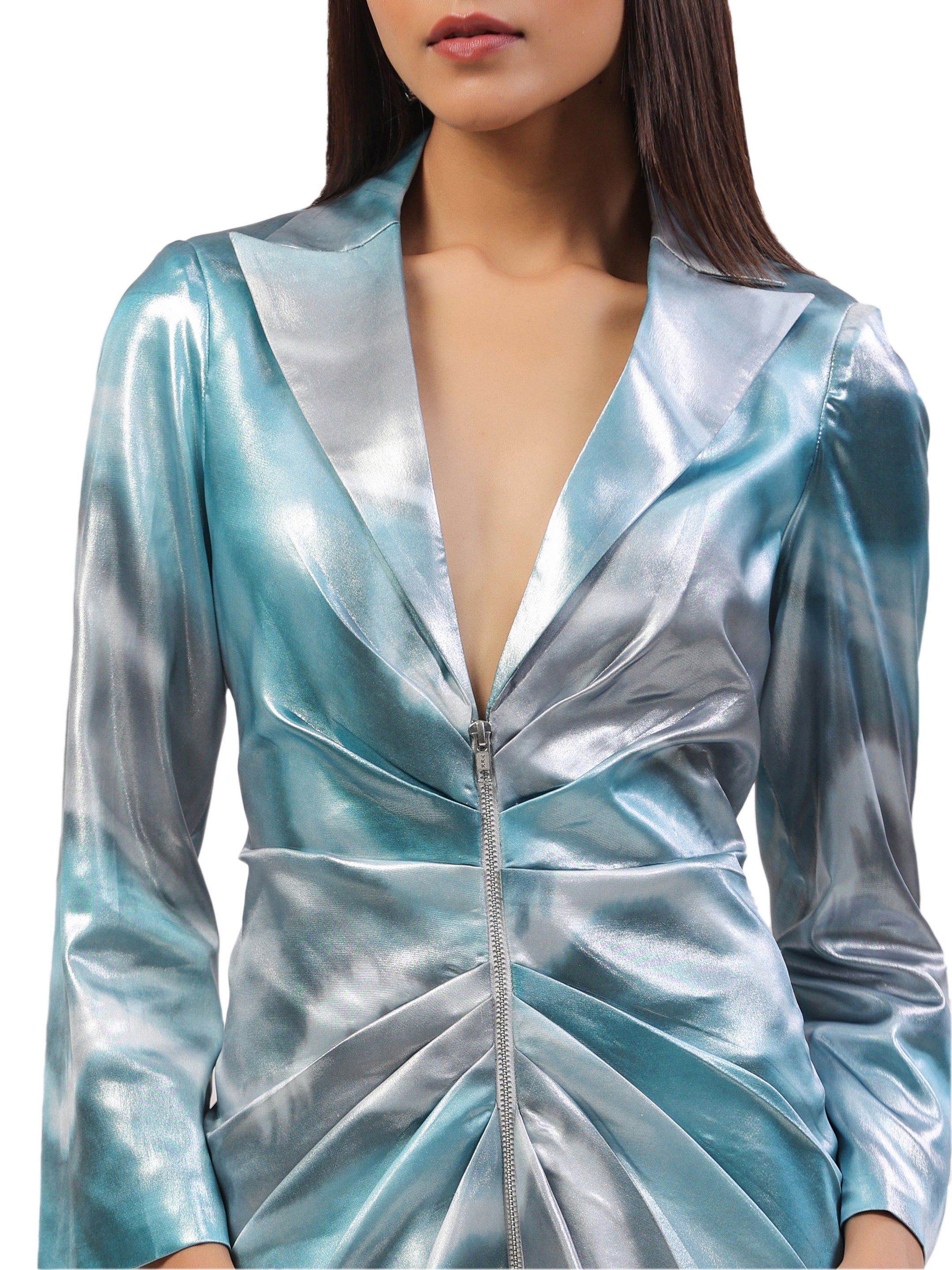 Stella Pleated Blazer Dress