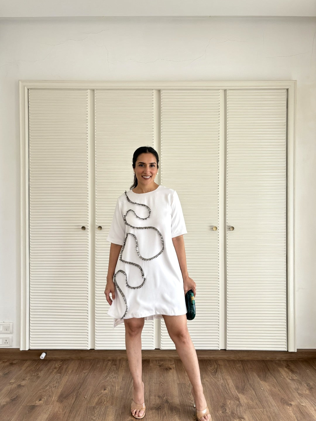 Urmi Daga in Beaded Long Top