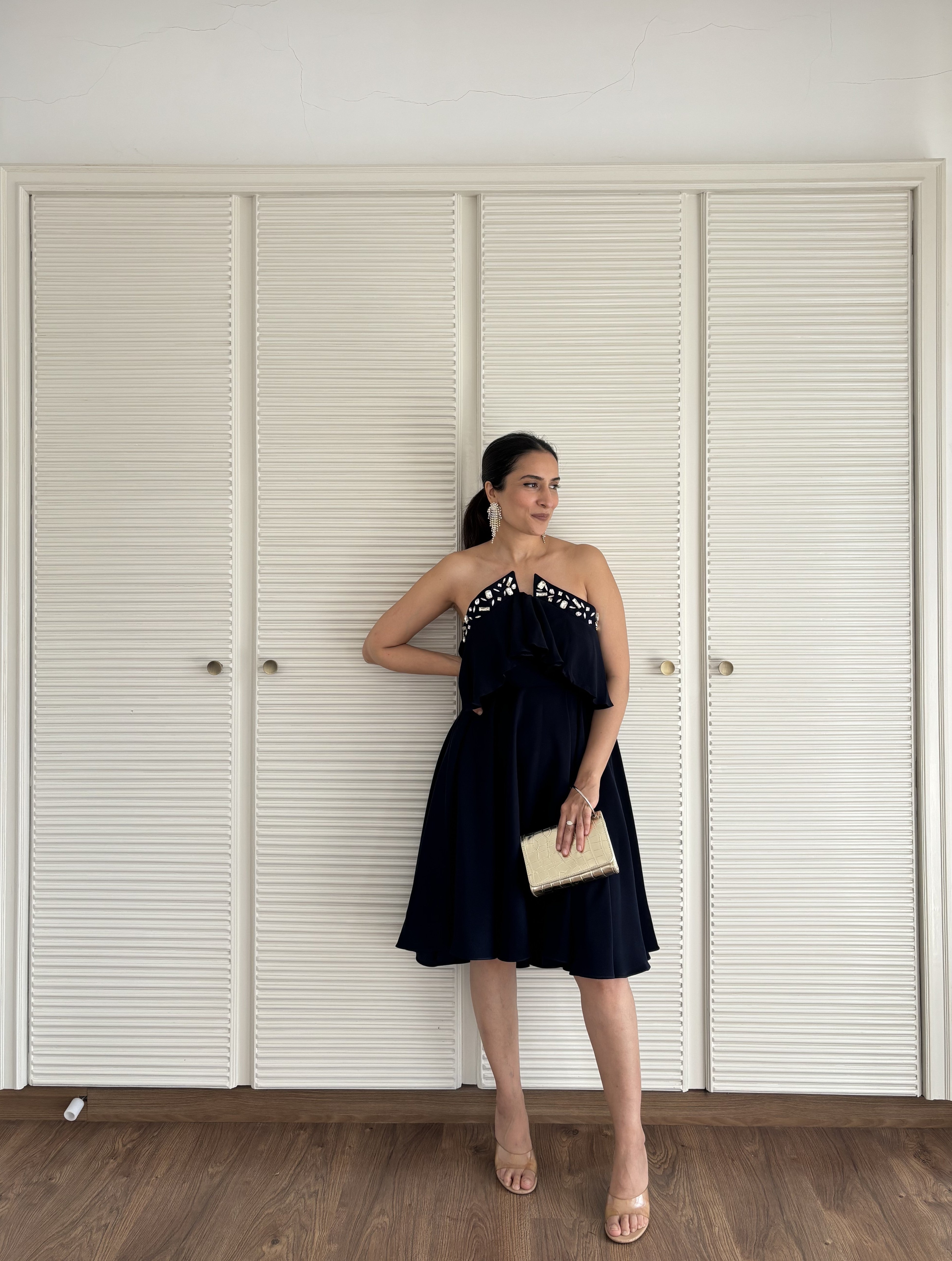 Urmi Daga in Celeste Tube Dress