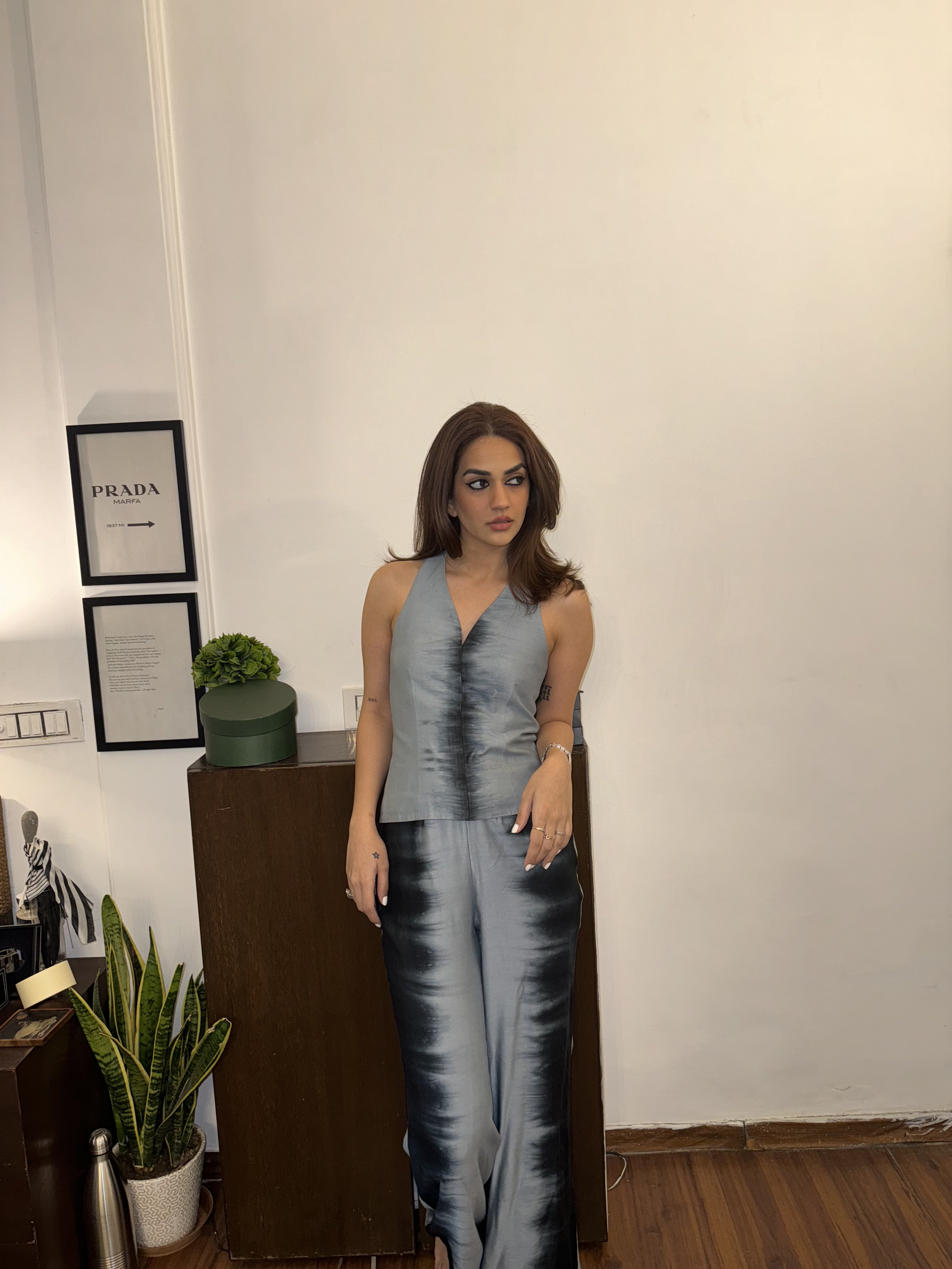 Karmaa Dhingraa in Crystalia Halter Top