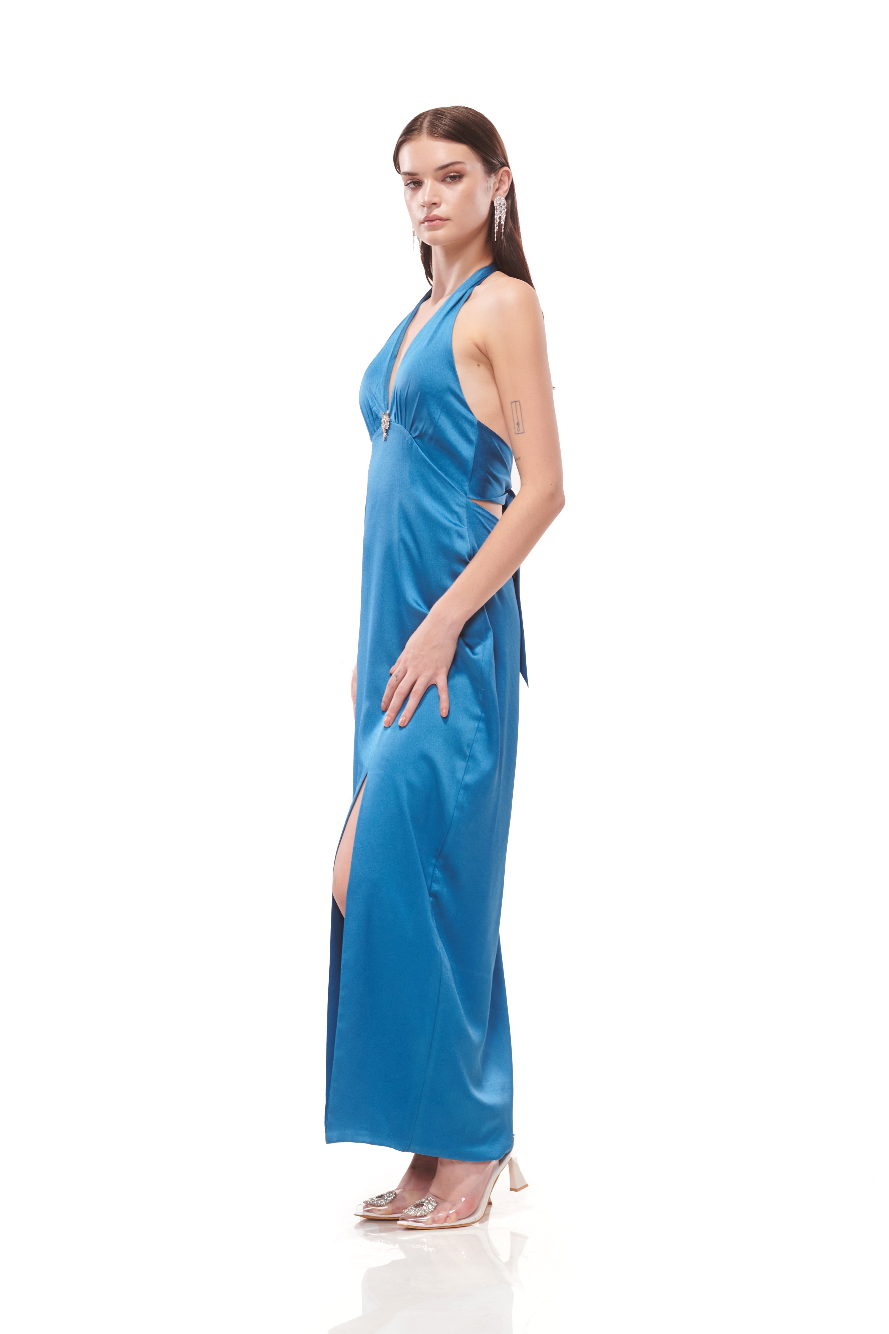 Luminelle Halter Maxi Dress