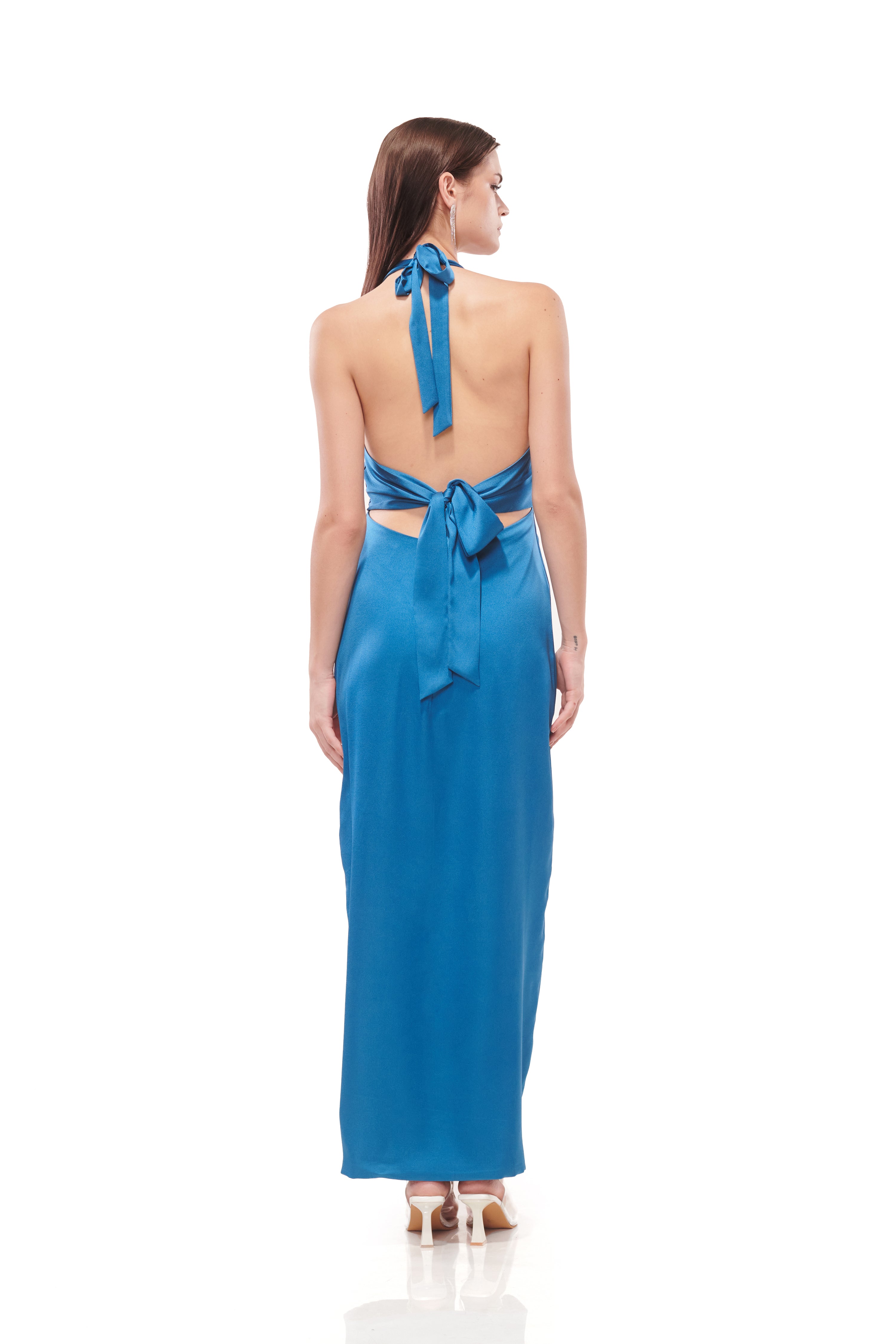 Luminelle Halter Maxi Dress