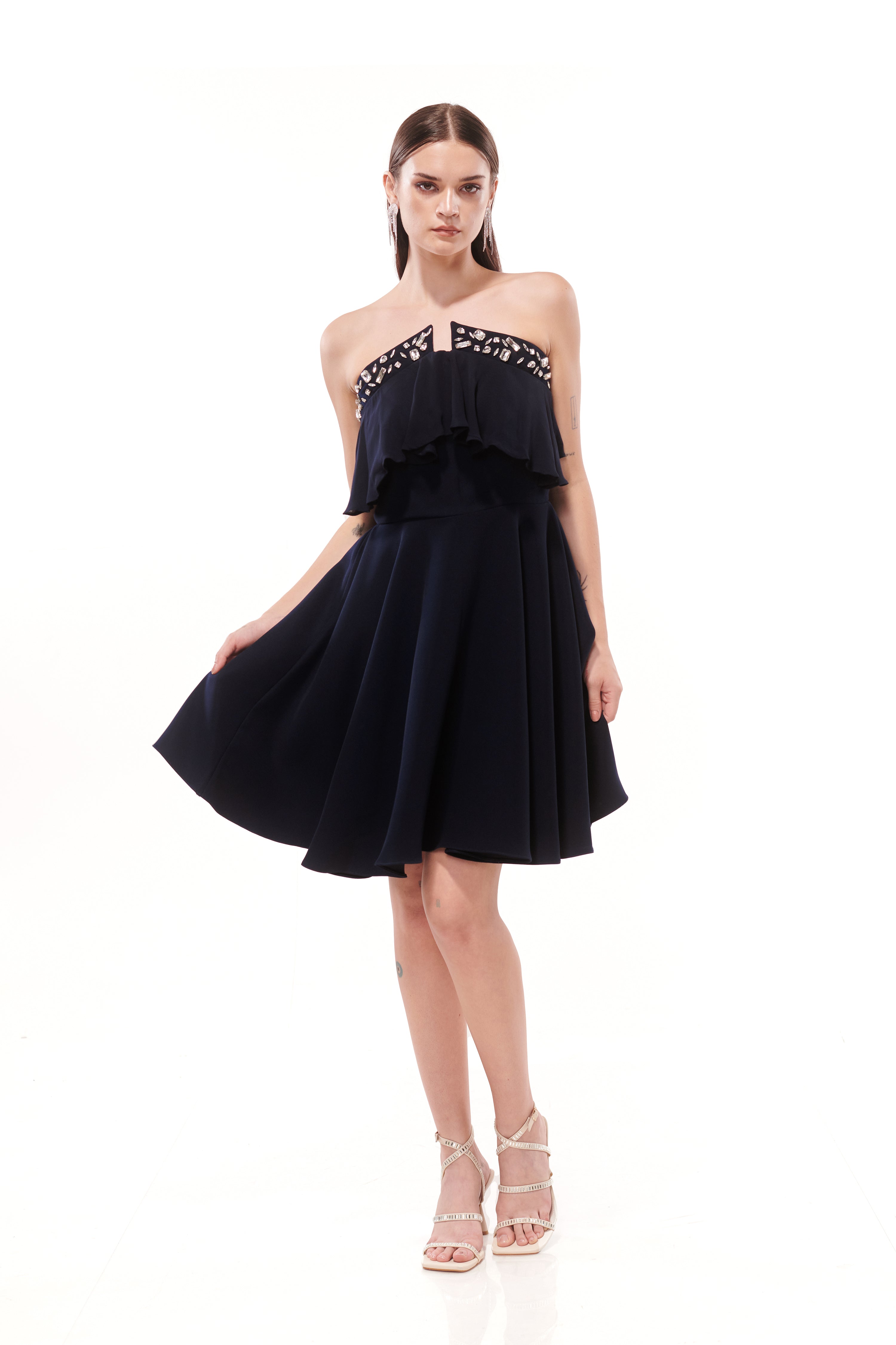 Urmi Daga in Celeste Tube Dress