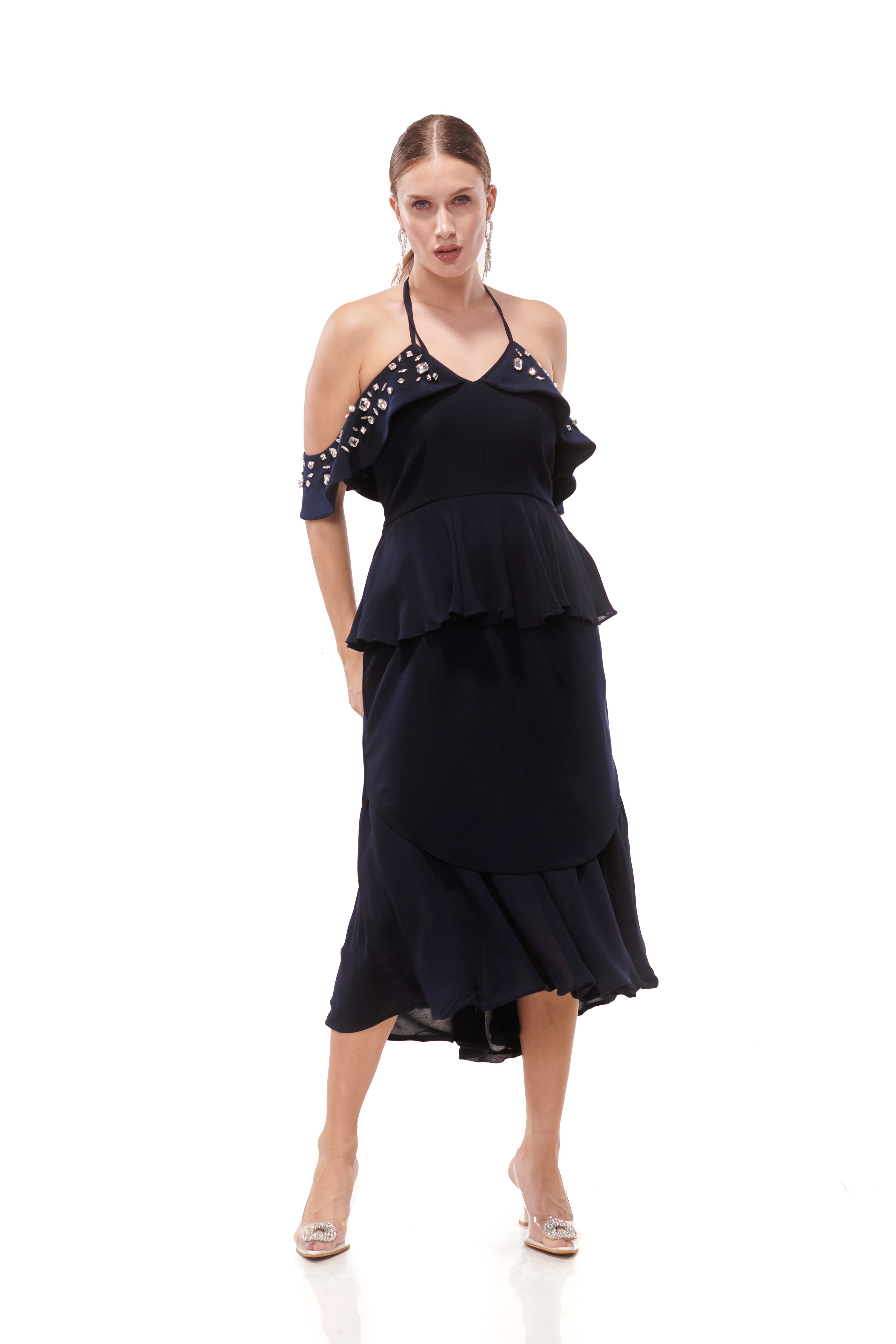 Kritika Jain in Juliana Halter Dress