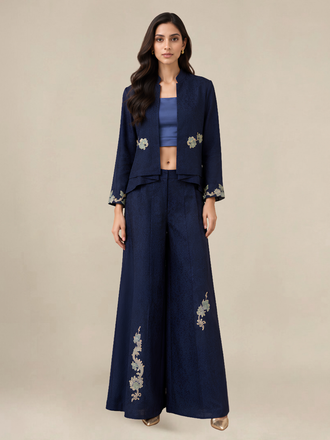 Coral Denim Set