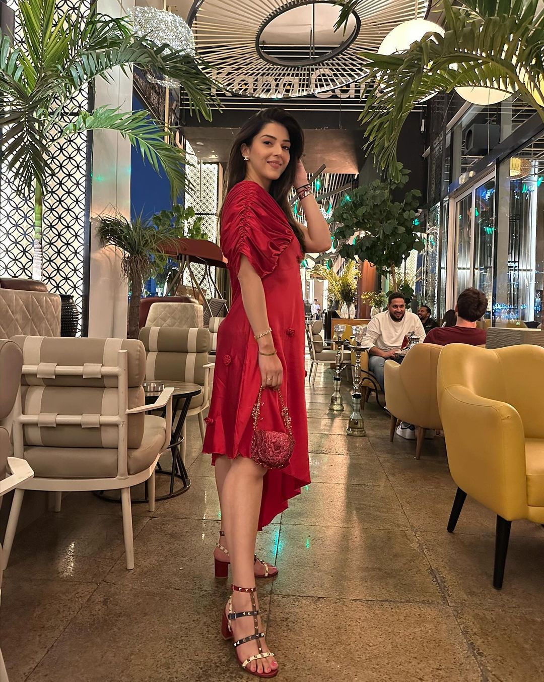 Mehreen Pirzadaa in Amara Rose Dress