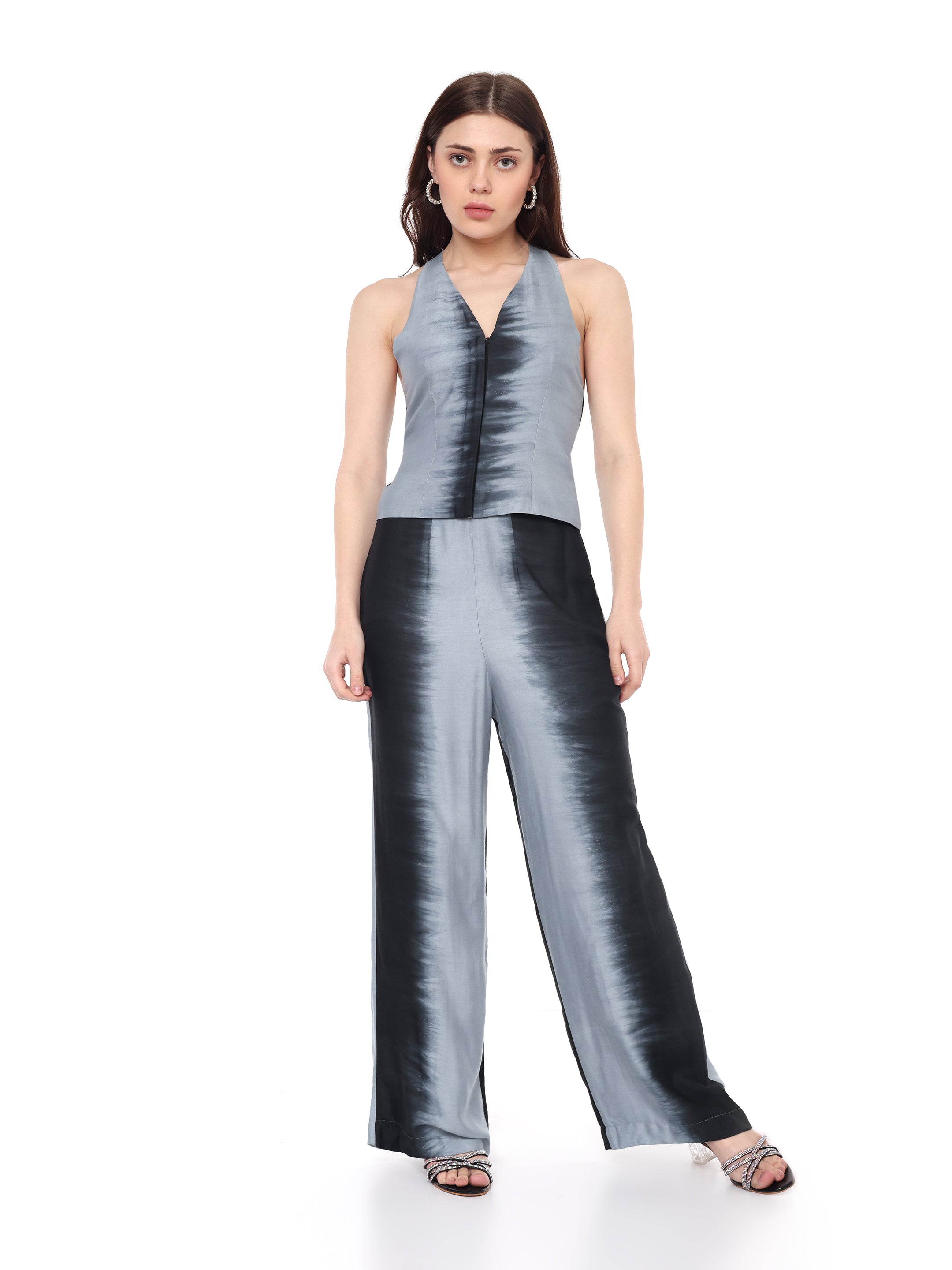 Halter Top & Straight Pants Set