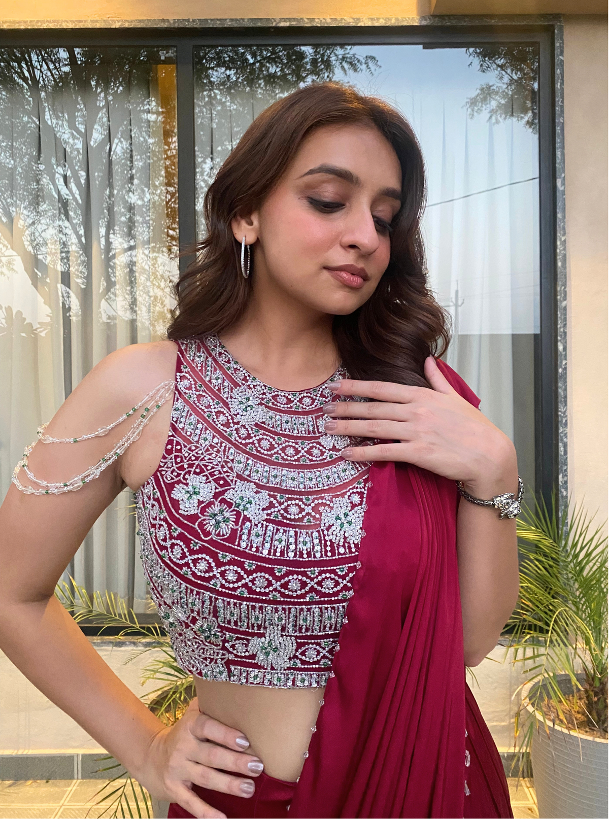 Scarlet Pre-Drape Saree