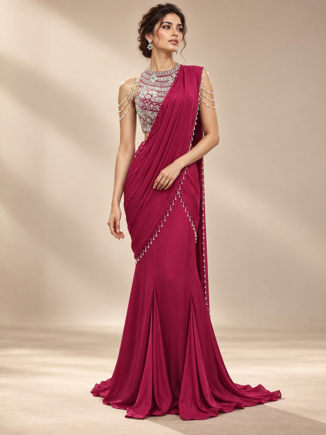 Scarlet Pre-Drape Saree