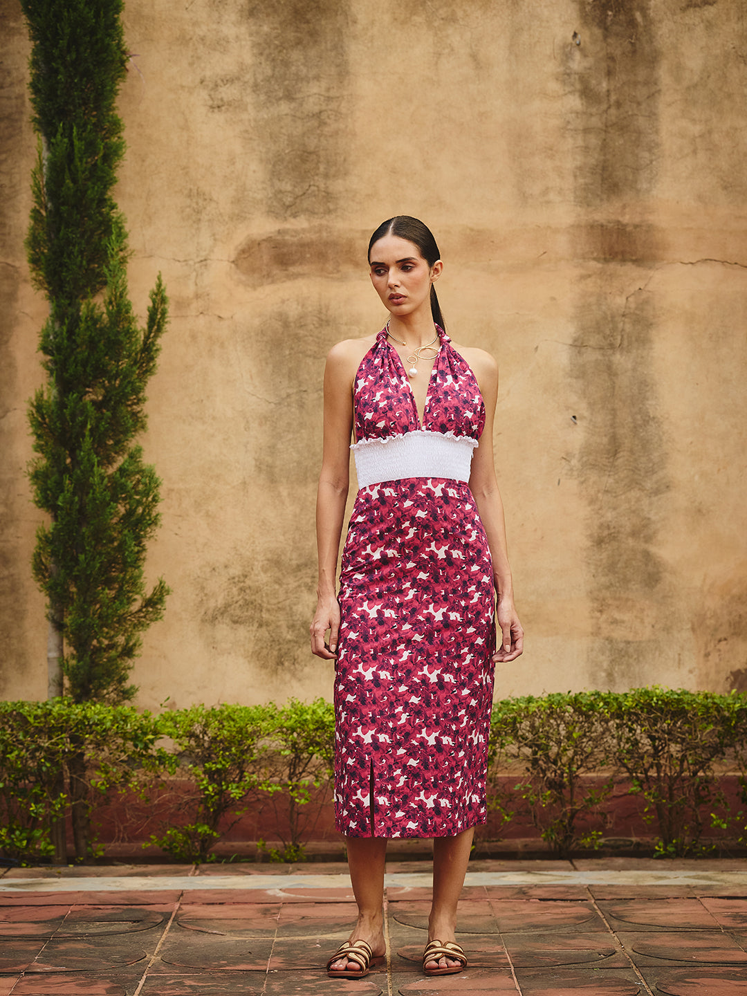 Seren Halter dress -Midi